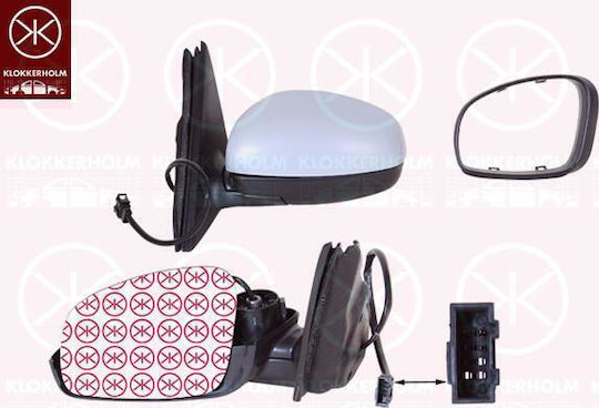 Electric Heated Painted Mirror Convex Glass Skoda Roomster-praktik 06-10 5j1857508a Right
