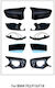 Καθρέφτες Αναβάθμισης Bmw 5 F10 F11 Lci Facelift 6 F06 F12 F13 7 F02 F03 F04 14-18 Facelift Look Γυαλιστερό Μαύρο Bmw Cαrνεr