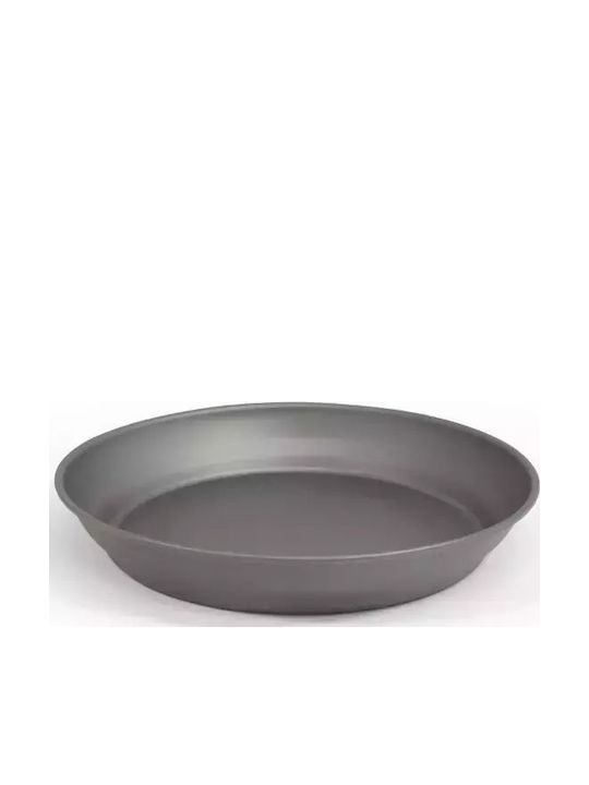 Origin Outdoors Grey Shallow Serving Plate with Diameter 18cm