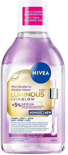 Nivea Luminous630® Skin Glow Micellar Water Face Makeup Remover 400ml