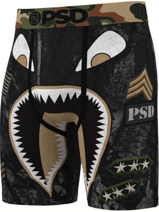 Herren Boxershorts Schwarz Tarnfarben