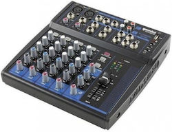 Gemini GEM-08USB Αυτοενισχυόμενος Αναλογικός Μίκτης 8 Καναλιών & Bluetooth