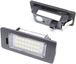 Bosse Πλαφονιέρα Πίσω Πινακίδας Audi A1 A4 B8 A6 A7 Q5 Skoda Fabia Superb Yeti Vw Passat 2008+ 2 Τεμάχια Ca-012014