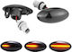 Cautex 254925 Flash Laterale Aripă Suzuki Swift 05-17 Swift 17+ Grand Vitara 05-15 Vitara 15-19 Jimny 12-18 SX4 06-14 SX4 S-Cross 13+ Baleno 16+ Celerio 14+ Ignis 16+ Agila 08-14 Sedici 09-11 Lumini LED Dynamic Fumuriu 2 Bucăți