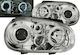 Front Lights Set VW Golf IV 4 97-03 Angel Eyes Chrome H1 H1 P21W Junyan
