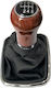 Shift Knob Gear Boot Vw Golf 4 1998-2003 6 Speeds Black Brown Cgk3090