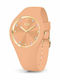 Ice Γυναικείο Ρολόι 37mm Μπαταρίας με Πορτοκαλί Καουτσούκ Λουράκι