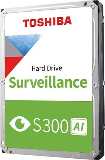 Toshiba S300 AI 8TB HDD Σκληρός Δίσκος 3.5" SATA III 7200rpm με 512MB Cache για Καταγραφικό MG10ADA800E-V