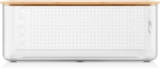 Bodum Bread Box with Bamboo Lid Transparent 36.5cm Bodum Bread Box with Bamboo Lid Transparent 36.5cm