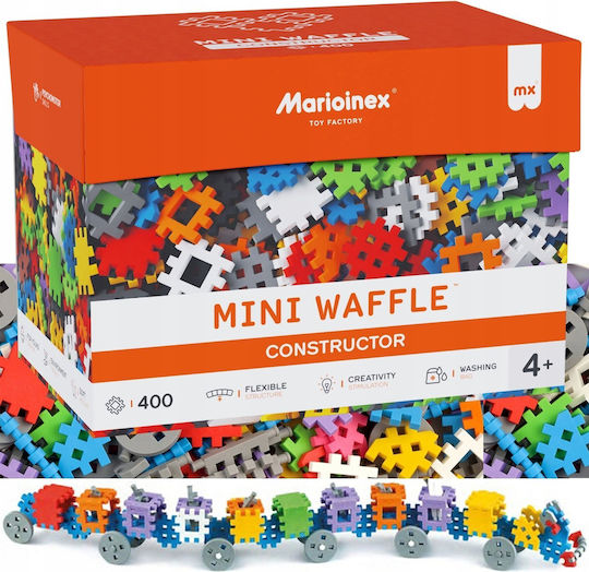 Marioinex Building Blocks Mini Waffle Construction for 4+ Years 400 Pieces