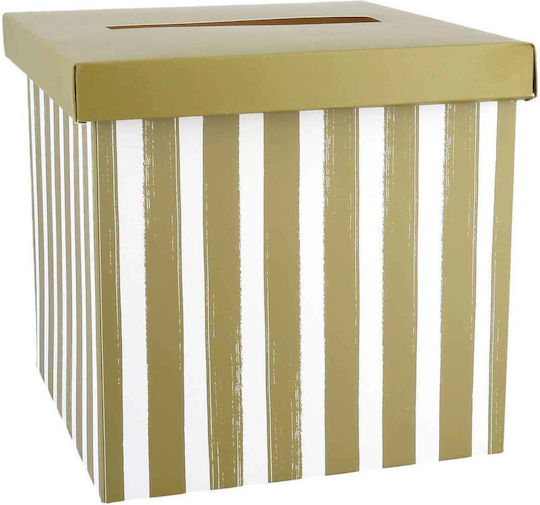 Beauty Home Wunschbox Karton Glückwunschkarten – Lindgrün Weiß 20x20cm