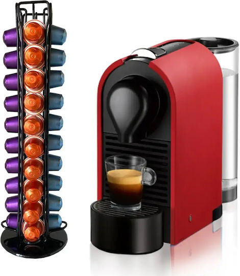 Точка За Съхранение и Организация 40 Капсули Nespresso Поставка 360° 11 X 37cm Черна