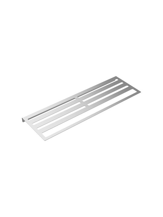 Imex Doppel Wandhalterung Badezimmerhaken mit Schrauben 60x20cm Silber