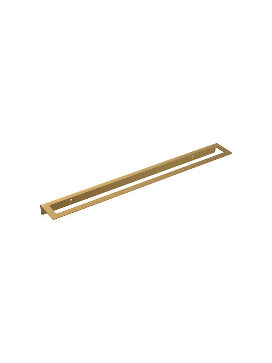 Imex Ράγα Μπάνιου Μονή Επιτοίχια με Βίδες ​50x6.5cm Χρυσή