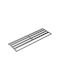 Imex Badezimmerhaken Doppel Wandhalterung mit Schrauben 60x20cm Silber