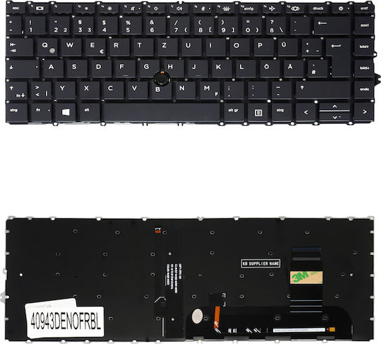 Deutsche Tastatur Für Laptop German Laptop Keyboard Hp Elitebook 840 G7 840 G8 845 G7 845 G8 745 G7 745 G8 Zbook Firefly 14 G7 G8 M07090-001 M07089-001 M07090-071 M07089-071 De No Frame Backlight Pointer Black Κωδ.40943denofrbl