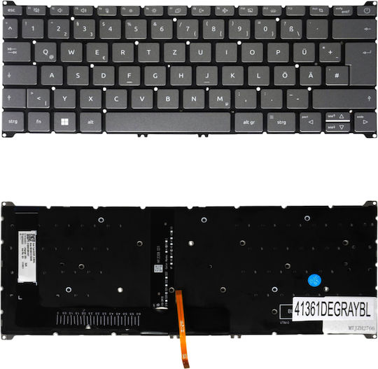 Deutsche Tastatur Für Laptop German Laptop Keyboard Acer Aspire 5 A514-56 A314-36p Sp314-55n Kbhjsp513-55n-a Po5cyxbc Dev-01daf 9z.nhmb Sn21b43727 Pk131zt1a05 De Nο Frame Backlight Gray Κωδ.41361degraybl