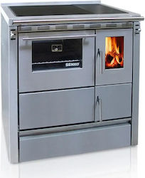 Senko Sg-75 Μεταλλική Ξυλόσομπα με Φούρνο 7.5kW Inox