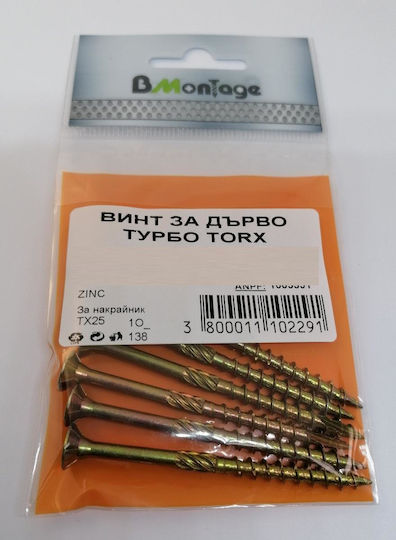 Bmontage Schraube Torx mit Durchmesser M4 und Länge 30mm 20 Stück