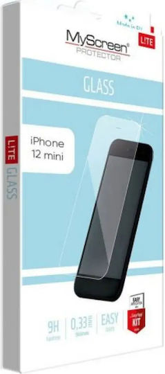 Cellular Line Tempered Glass Μαύρο (iPhone 12 mini)