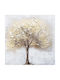 Oil Painting Canvas 45x45 Wood Beige
