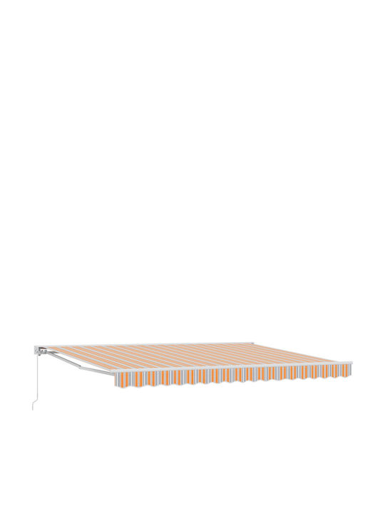 vidaXL Terrasse Zelt mit LEDs Orange 4.5x3.5m