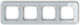 Icon Universal Quadruple Frame Glass Effect Frame Grey Bottom Black 15-12-irsz-4