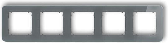 Icon Universal Frame Wrapped Glass Effect Frame Graphite Bottom Graphite Matt 28-28-irsz-5