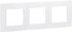 Legrand Niloe White Triple Frame