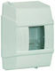Apartment Panel Surface Mount 4 Modules Box Makel Transparent Door