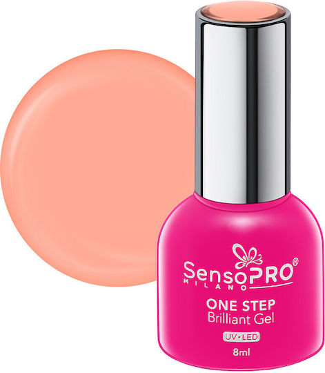 Sensopro Milano Ojă Pentru Unghii Cu Gel Semi-permanent Brilliant One Step 8ml Coral Shine #106