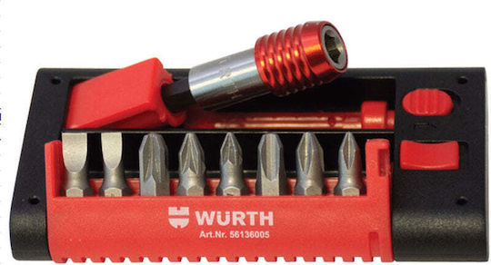 Wurth 8-teiliges Bit-Set Magnetischer Halter