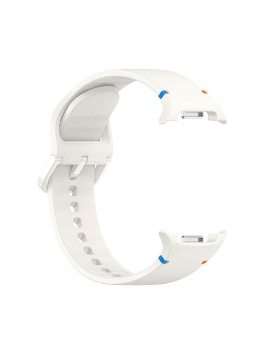 Edman Λουράκι Σιλικόνης Λευκό (Galaxy Watch 8 / 8 Classic)