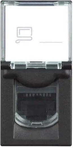 Rj45 Utp Cat 6a Steckdose 1 Modul Classia Legrand Schwarz