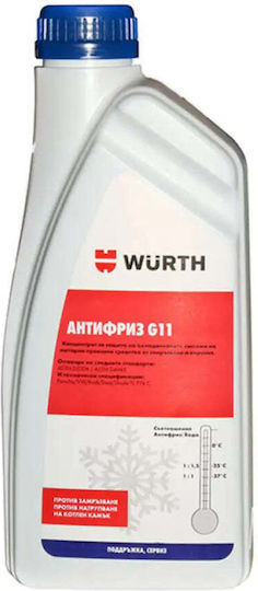 Wurth Lichid Antigel Concentrat Pentru Radiator Auto G11 1lt