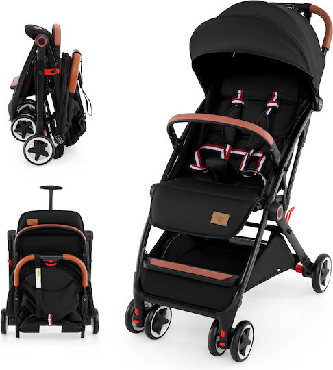 Costway Reversible Baby Stroller Suitable for Newborn Black