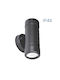 Vivalux Double Spot with GU10 Lamp Adapter in Black Colour