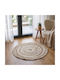 Ravelia Round Jute Beige Rug Φ60cm