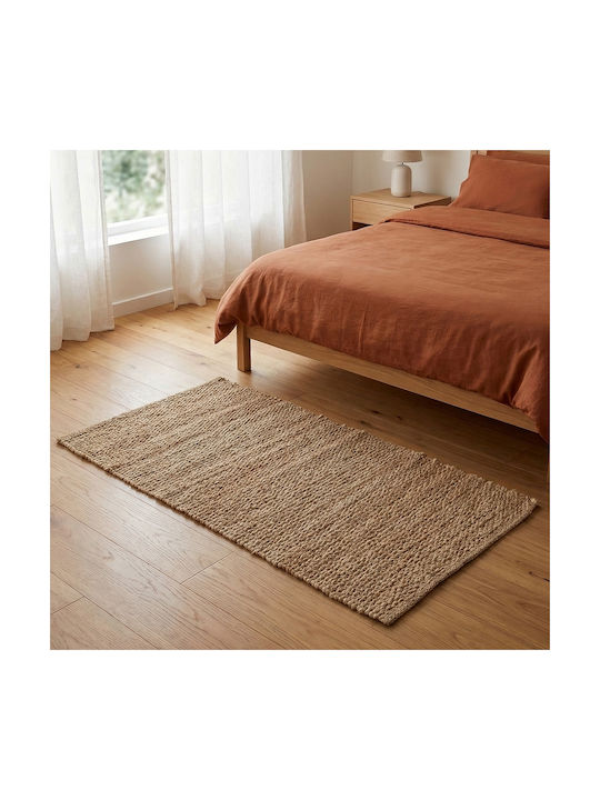 Ravelia Rectangular Summer Jute Beige Rug 70x140cm