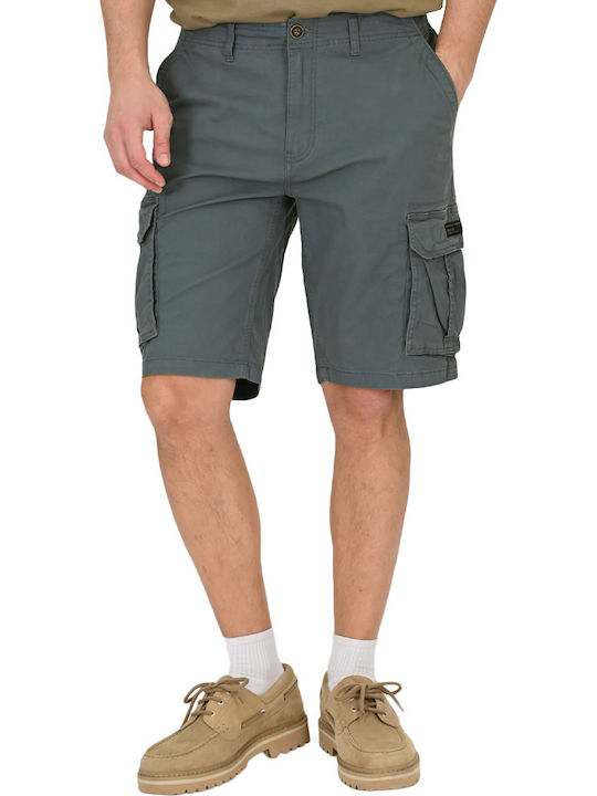 Double Ανδρική Βερμούδα Cargo Stone Blue