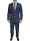 Summer Men's Suit with Slim Fit Navy Blue