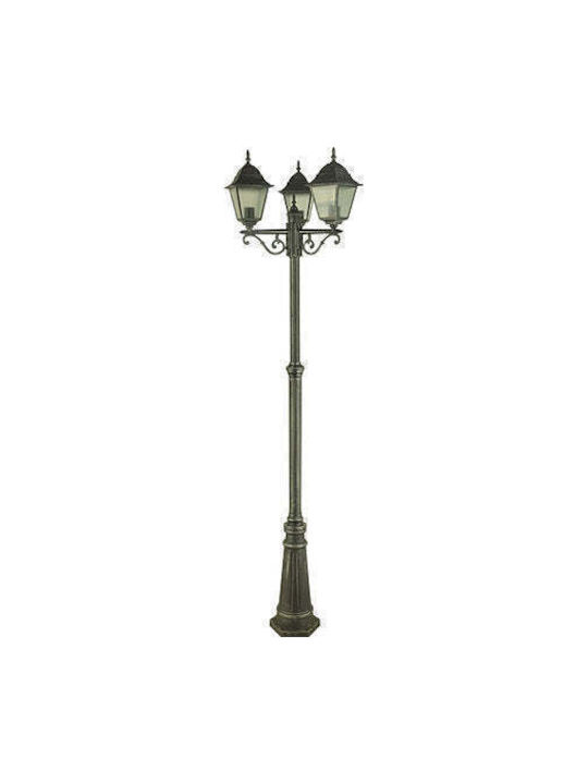 Belight Belight Außenstehlampe für Außenbereich mit E27 Fassung Silber