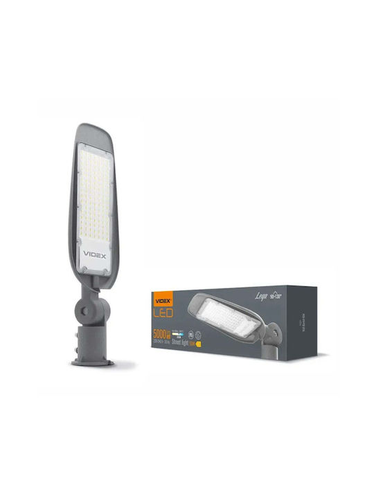 Videx Außenstehlampe LED Straße 50W mit Kaltweißem Licht IP65