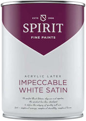 Impeccable White Satin Latex Paint Spirit
