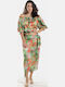 Saten Damenrock Orange