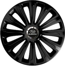 Car Wheel Hubcaps Versaco 14" Trend Rc Black Cbx 3d Metal Logo Subaru 4 Pieces Car Wheel Hubcaps Versaco 14" Trend Rc Black Cbx 3d Metal Logo Subaru 4 Pieces