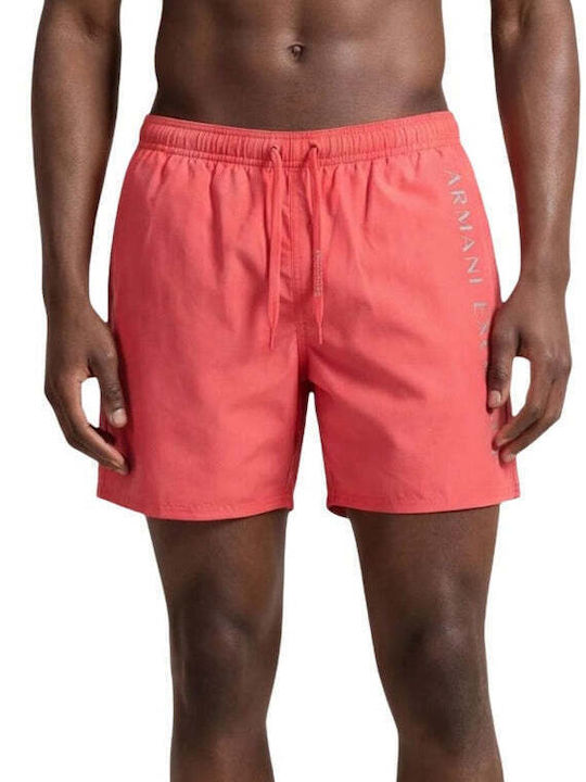Armani Exchange Мъжки Бански Плувни Шорти Червени