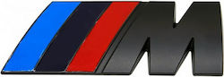 BMW M Autoaufkleber 3d Groß 9 X 4cm BMW M3 M4 M5 E34 E36 E61 E39 E60 E90 X1 X5 X3 X7 X6 F10 F20 G20 Schwarz 1 Stück