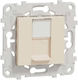 Гнездо RJ45 2 Модула Слонова Кост Unica Nu541144