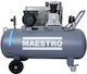 Maestro Einphasiger Luftkompressor mit Leistung 3hp und Luftkammer 100lt
